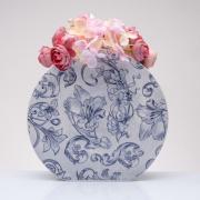 Vaso portafiori Cuorematto Tondo cm 20 Fregio Vasi Fiori in Ceramica