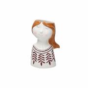 Vaso portafiori moderno a forma di Donna sognante cm27 Vasi Fiori in Ceramica
