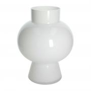 Vaso portafiori moderno bianco kali glass design Andrea Fontebasso cm 35 Vasi Portafiori in vetro