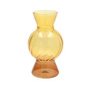 Vaso portafiori moderno in Vetro bicolore arancio cm18 Vasi Portafiori in vetro