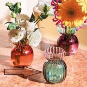 Vaso portafiori moderno in Vetro bicolore verde cm12 Vasi Portafiori in vetro