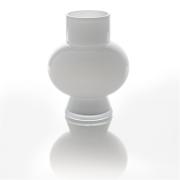 Vaso portafiori moderno Kiev bianco cm 31 da design Vasi Portafiori in vetro