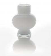 Vaso portafiori moderno Kiev bianco Kiev cm 18 da design Vasi Portafiori in vetro