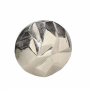 Vaso Portafiori moderno ovale in metallo sfaccettato cm28 Vasi Portafiori