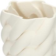 Vaso portafiori Rituali Domestici trama ad intreccio stampato Vasi Fiori in Ceramica