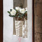 Vaso portafiori Rituali Domestici trama ad intreccio stampato cm36 Vasi Fiori in Ceramica