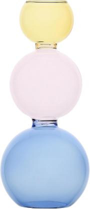 Vaso portafiori Rituali Domestici vetro a bolle grande cm23 Vasi Portafiori in vetro