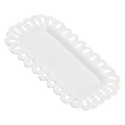 Vassoio La Porcellana Bianca Traforato Giulietta 20x13 Pirofile Teglie e Sperlunghe a servire