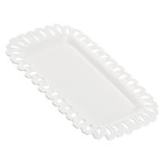 Vassoio La Porcellana Bianca Traforato Giulietta 31x22 Pirofile Teglie e Sperlunghe a servire