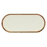 Vassoio legno La Porcellana Bianca Ovale 35.6x15.2x1.9cm Pirofile Teglie e Sperlunghe a servire