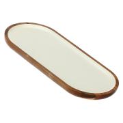 Vassoio legno La Porcellana Bianca Ovale 35.6x15.2x1.9cm Pirofile Teglie e Sperlunghe a servire