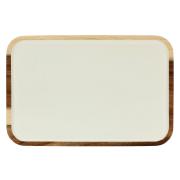 Vassoio legno La Porcellana Bianca rettangolare 30,5 x 20,3 x 1,9 cm Pirofile Teglie e Sperlunghe a servire