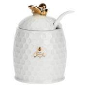 Zuccheriera La Porcellana Bianca, aperegina Oro con cucchiaino Zuccheriere e Porta zucchero