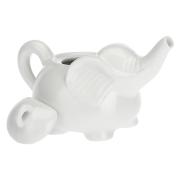 Zuccheriera La Porcellana Bianca, forma Elefante con manico Zuccheriere e Porta zucchero