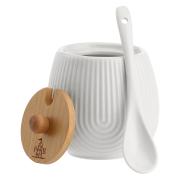 Zuccheriera La Porcellana Bianca righe Zuccheriere e Porta zucchero