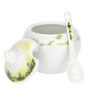 Zuccheriera Thun con cucchiaino CaffÃ¨ al Volo verde Zuccheriere e Porta zucchero
