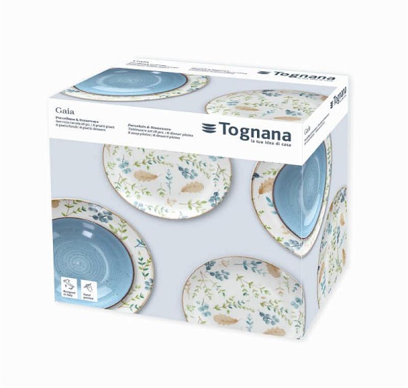 Servizio di Piatti Tognana linea Metropolis Gaia set 36 piatti