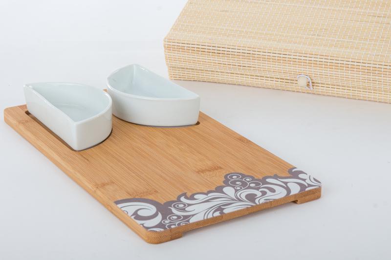 Tagliere da cucina con antipastiera Cuorematto cm28x15 Bomboniere