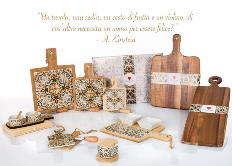 Antipastiere: Tagliere da cucina Cuorematto legno scuro ...