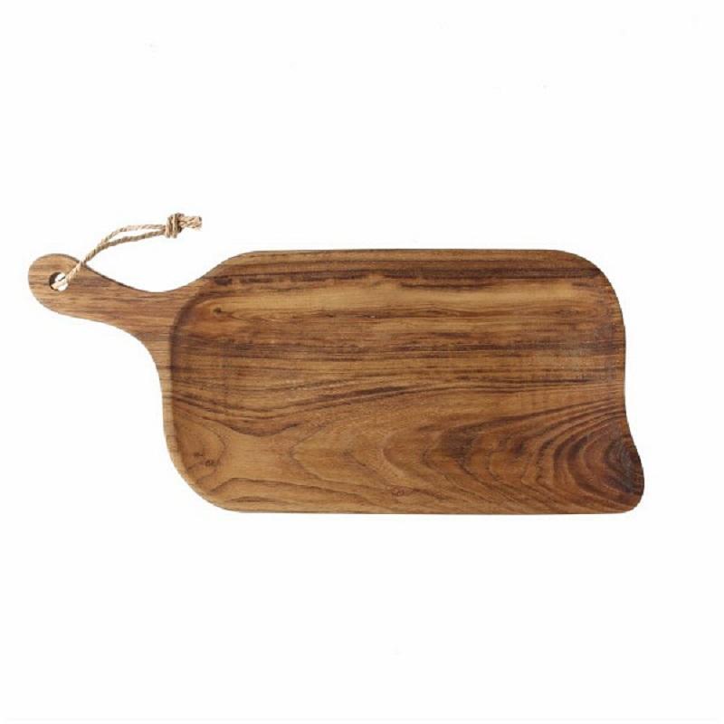 Tagliere da cucina in legno incavo colore noce chiaro cm44 Utensili Cucina