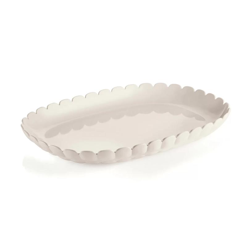 Vassoio Guzzini bianco Tiffany ovale piccolo Vassoi per servire e sottopiatti